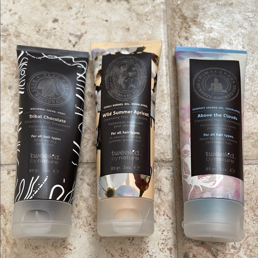 TWEAK’D BY NATURE CLEANSING HAIR TREATMENT - PACK OF 3 - NEW
